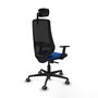 PIQUERAS Y CRESPO Silla de oficina Mardos Azul y Negro con Mecanismo Sincro