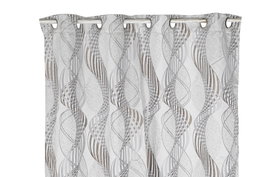 DKD Home Decor Cortina de Poliéster 140x270 cm Gris