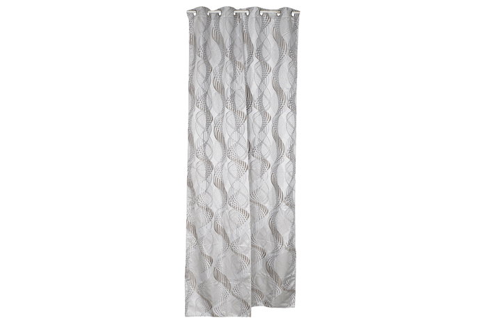 DKD Home Decor Cortina de Poliéster 140x270 cm Gris