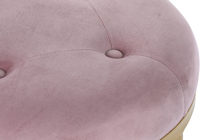 DKD Home Decor Descalzadora Poliéster Metal Rosa y Dorado DKD Home Decor Descalzadora Poliéster Metal Rosa y Dorado