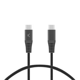 Cable USB KSIX Negro 1 m