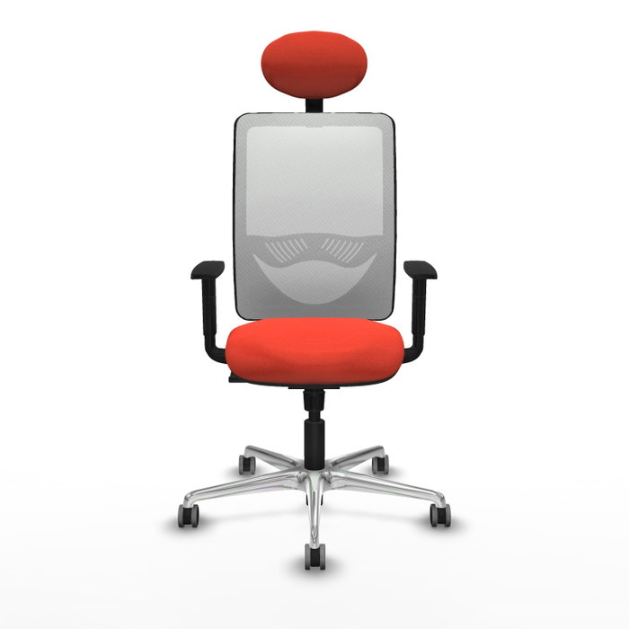 PIQUERAS Y CRESPO Silla de oficina Zulema con mecanismo Sincro, Naranja oscuro y Blanco PIQUERAS Y CRESPO Silla de oficina Zulema con mecanismo Sincro, Naranja oscuro y Blanco