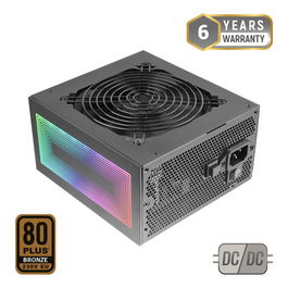 MARS GAMING MPB750S Fuente Alimentación 750W ATX 80+Bronze ARGB AI-RPM 12cm