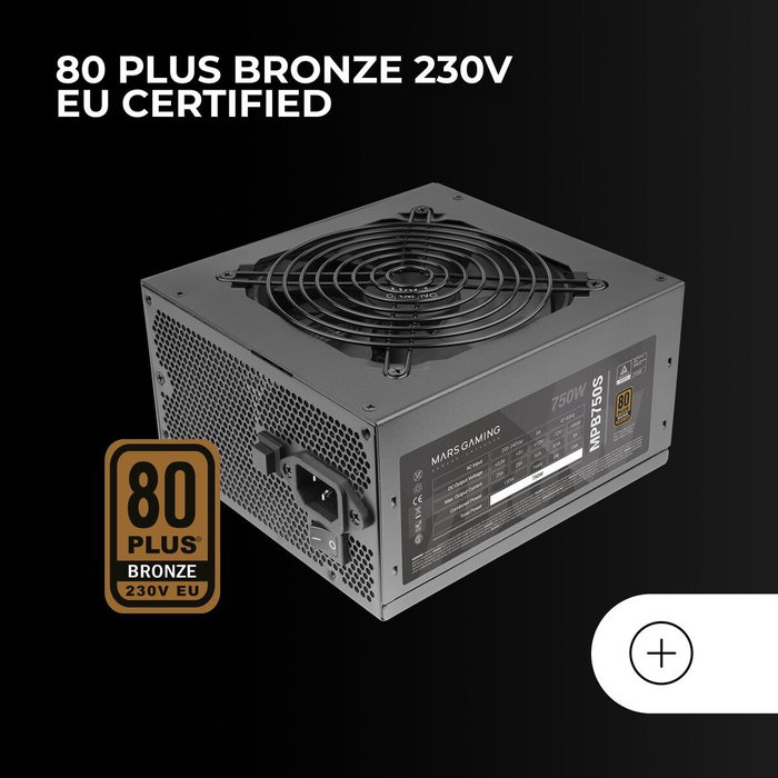 Mars Gaming MPB750S 750W 80 PLUS Bronze ARGB ATX Mars Gaming MPB750S 750W 80 PLUS Bronze ARGB ATX