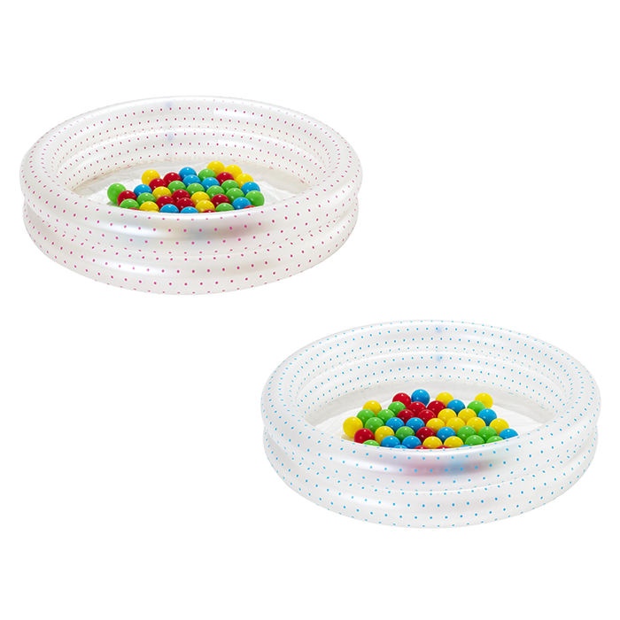 Bestway Piscina Hinchable Infantil 2 Aros con Bolas Color Surtido 91x20 cm +2 Años Jardin 51141
