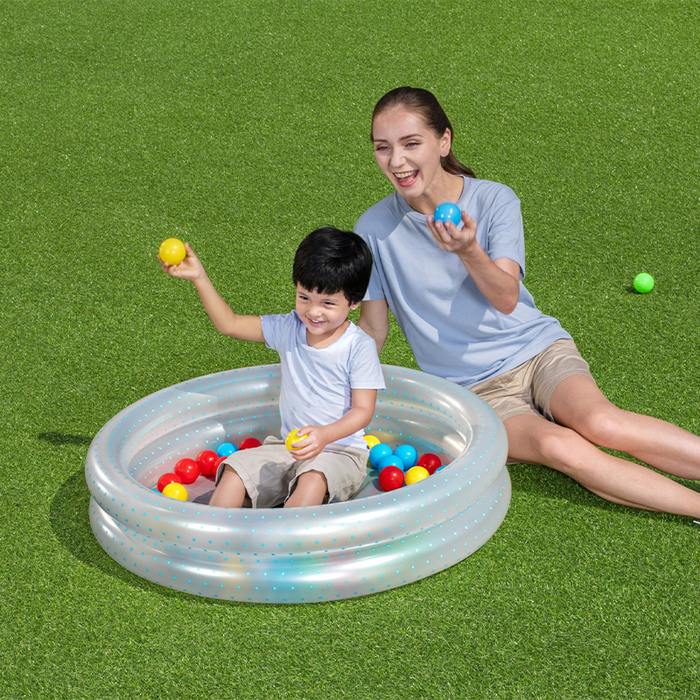 Bestway Piscina Hinchable Infantil 2 Aros con Bolas Color Surtido 91x20 cm +2 Años Jardin 51141