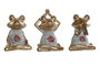 DKD Home Decor Figura de Rana Yoga con Acabado Decape