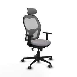 PIQUERAS Y CRESPO Silla de oficina Jorquera Gris con Mecanismo Sincro