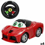 Coche Radio Control Ferrari 21 x 10 x 11 cm (4 Unidades)