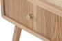 DKD Home Decor Mesita de Noche de Pino y MDF con 1 Cajón - Natural