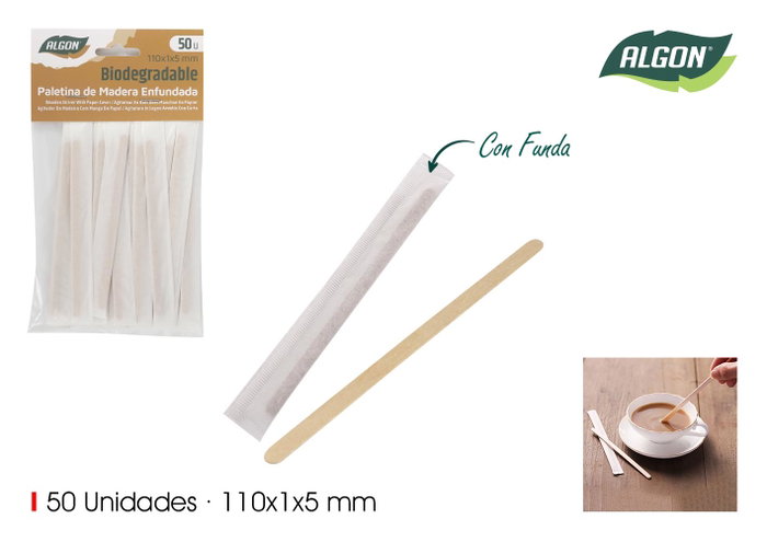 Inde Set de 24 Paletinas de Madera con Filo 110 x 1 x 5 mm Inde Set de 24 Paletinas de Madera con Filo 110 x 1 x 5 mm
