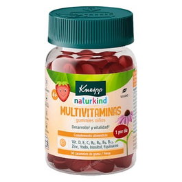Kneipp Gummies Niños Multivitaminas 30 Caramelos Sabor Fresa