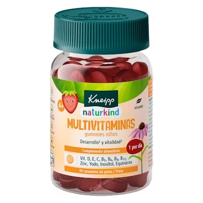 Kneipp Gummies Niños Multivitaminas 30 Caramelos Sabor Fresa Kneipp Gummies Niños Multivitaminas 30 Caramelos Sabor Fresa