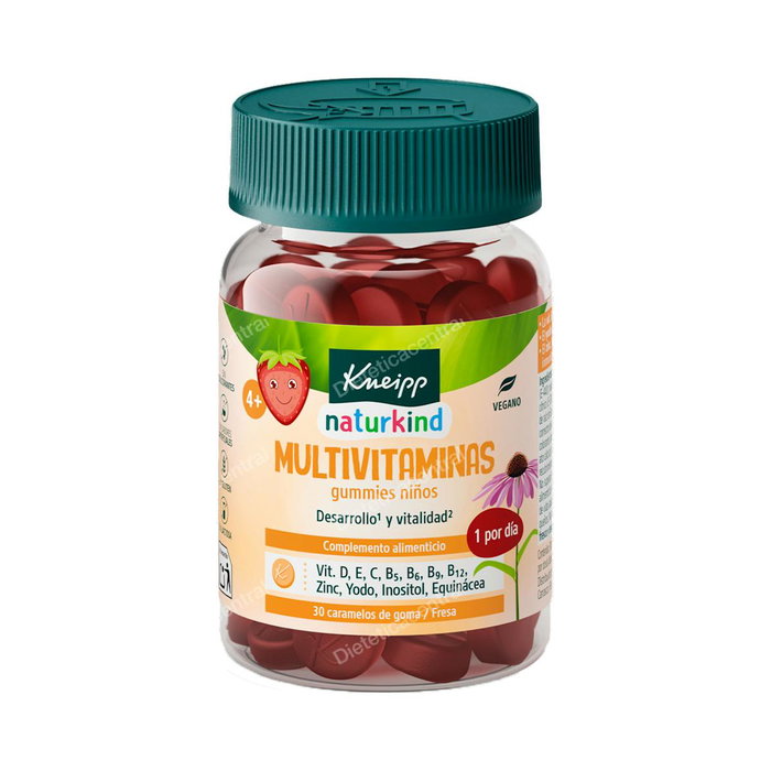 Kneipp Gummies Niños Multivitaminas 30 Caramelos Sabor Fresa Kneipp Gummies Niños Multivitaminas 30 Caramelos Sabor Fresa