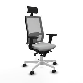 PIQUERAS Y CRESPO Silla de oficina Horna Gris con mecanismo Sincro