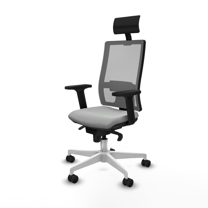 PIQUERAS Y CRESPO Silla de oficina Horna Gris con mecanismo Sincro