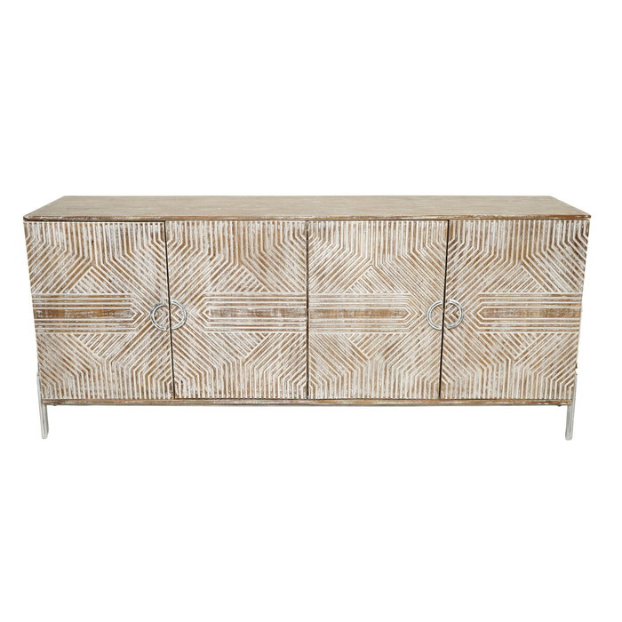DKD Home Decor Classy 25 Aparador Blanco 180 x 40 x 80 cm
