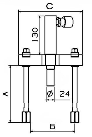 Extractor Hidráulico Forza 2 Alargaderas 190X250