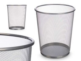 Pincello Papelera Rejilla Plata 29.5 cm Metal 34.5 x 29.5 x 29.5 cm (Set de 12)
