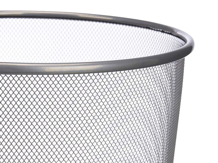 Pincello Papelera Rejilla Plata 29.5 cm Metal 34.5 x 29.5 x 29.5 cm (Set de 12)