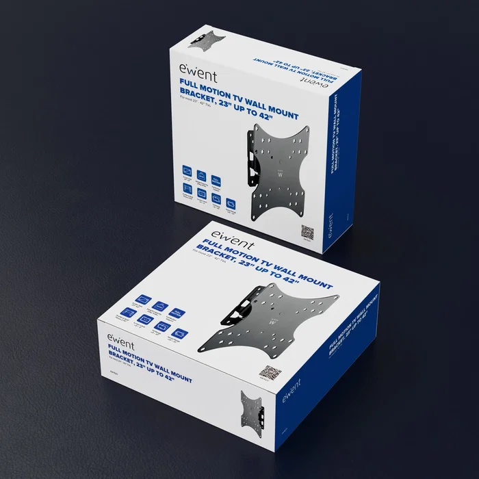 Ewent EW1520 Soporte para TV de Pared Pan-Tilt Multidireccional, para Televisores 13"-42" (106.7 cm), VESA 75x75 a 200x200, Capacidad 20 kg, Negro Ewent EW1520 Soporte para TV de Pared Pan-Tilt Multidireccional, para Televisores 13"-42" (106.7 cm), VESA 75x75 a 200x200, Capacidad 20 kg, Negro