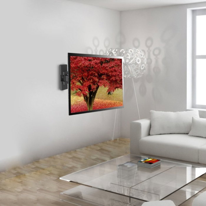 Ewent EW1520 Soporte de Pared para TV con Movimiento Completo, Negro Ewent EW1520 Soporte de Pared para TV con Movimiento Completo, Negro