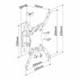 Ewent EW1520 Soporte de Pared para TV con Movimiento Completo, Negro
