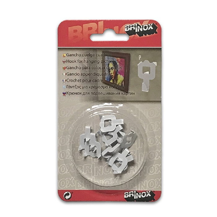 BRINOX Blíster Fijacuadros Fischer Blanco (8ud) BRINOX Blíster Fijacuadros Fischer Blanco (8ud)