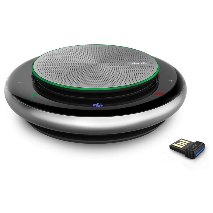 Yealink BT50 Altavoz de Conferencia con Bluetooth y Cancelación de Eco, Negro/Gris