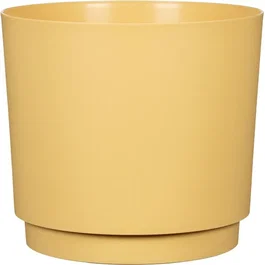 Garden Id Maceta redonda Ø 25 cm, 7 litros, H 22 cm, Color Amarillo - 695778