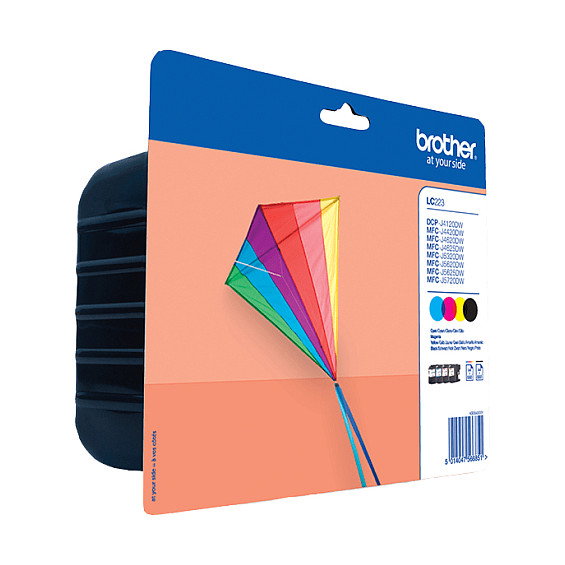 Brother LC-223 Multipack Negro, Cian, Magenta, Amarillo