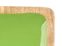 Giftdecor Bandeja Rectangular Madera Mango Verde 4 Espacios 46 x 3 x 17 cm (Set de 6)