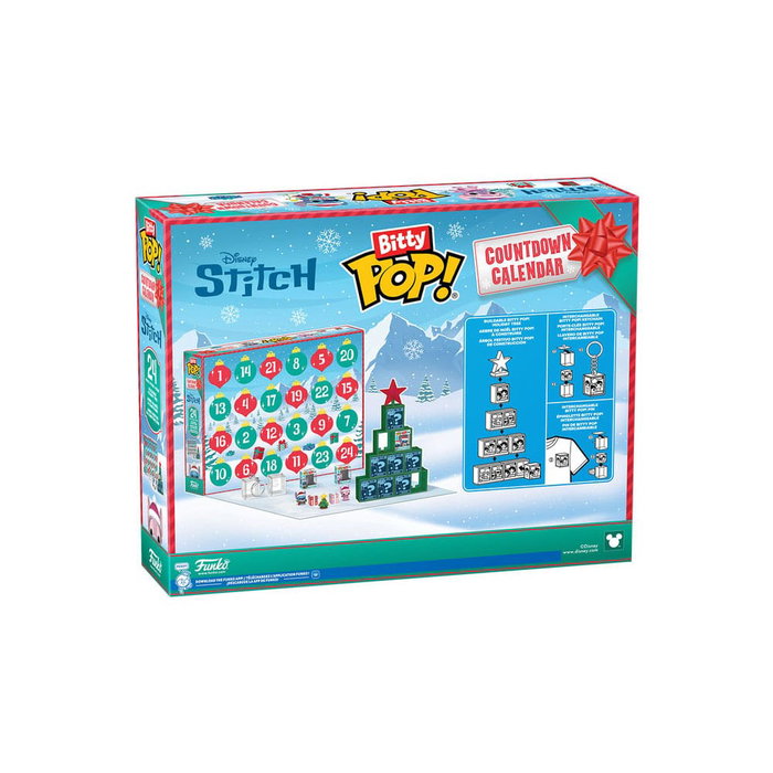 Disney Bitty POP! Calendario de adviento 24 Day Countdown Stitch Holiday Disney Bitty POP! Calendario de adviento 24 Day Countdown Stitch Holiday