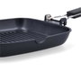 Quid Asador Cuadrado Aluminio Fundido Ebano 28 cm (6 Unidades)