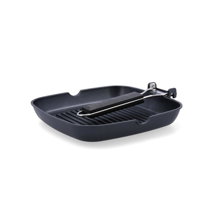Quid Asador Cuadrado Aluminio Fundido Ebano 28 cm (6 Unidades) Quid Asador Cuadrado Aluminio Fundido Ebano 28 cm (6 Unidades)