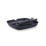 Quid Asador Cuadrado Aluminio Fundido Ebano 28 cm (6 Unidades)