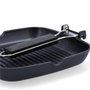 Quid Asador Cuadrado Aluminio Fundido Ebano 28 cm (6 Unidades)