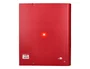 Antartik Carpeta A4 con Recambio Cuadro 5mm, 4 Anillas Redondas 40mm con Solapa, Color Frambuesa