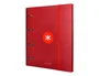 Antartik Carpeta A4 con Recambio Cuadro 5mm, 4 Anillas Redondas 40mm con Solapa, Color Frambuesa