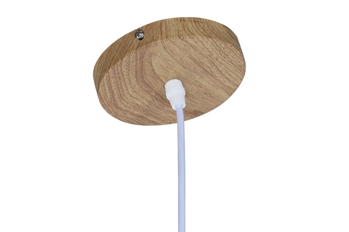 DKD Home Decor Lámpara de Techo de Bambú Marrón Claro 50x50x55 cm