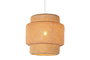 DKD Home Decor Lámpara de Techo de Bambú Marrón Claro 50x50x55 cm