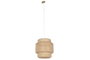 DKD Home Decor Lámpara de Techo de Bambú Marrón Claro 50x50x55 cm