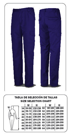 Pantalón Tergal Azul Marino 42 388PAM42 Pantalón Tergal Azul Marino 42 388PAM42