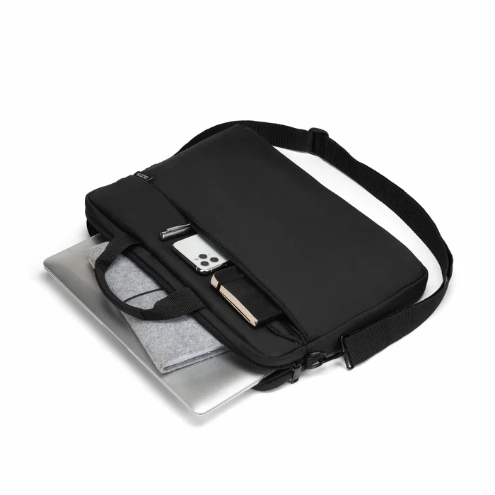 Dicota D32092-RPET Maletín Slim Case One para Portátil hasta 40.6 cm (16") - Negro, Ligero 350g, Material Reciclado PET, Resistente a Golpes, Unisex