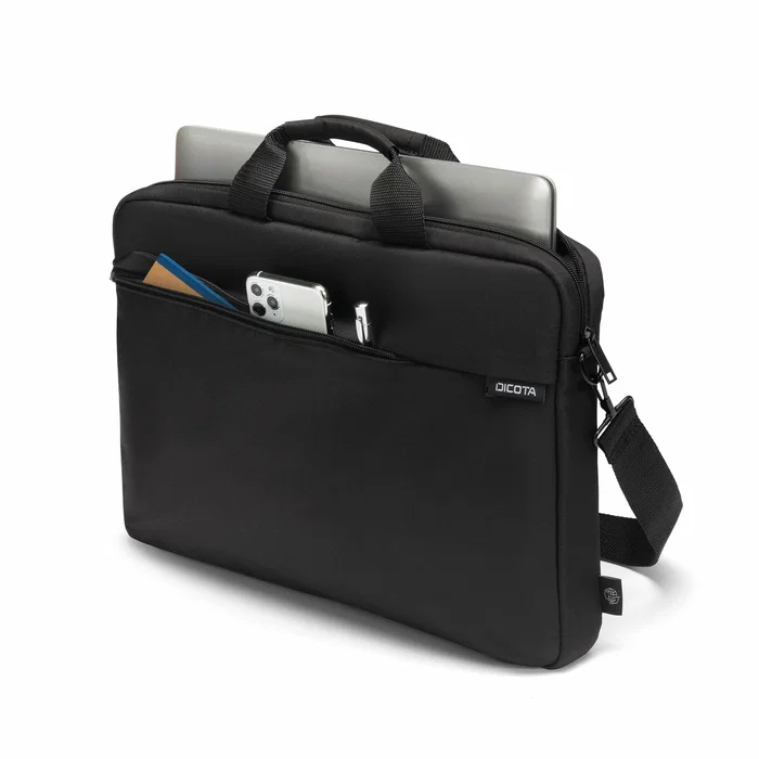 Dicota D32092-RPET Maletín Slim Case One para Portátil hasta 40.6 cm (16") - Negro, Ligero 350g, Material Reciclado PET, Resistente a Golpes, Unisex