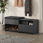 Hanah Home Zapatero Bench Antracita 120.3 cm Ancho x 51 cm Alto x 40.5 cm Profundidad | Organización y Diseño