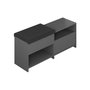 Hanah Home Zapatero Bench Antracita 120.3 cm Ancho x 51 cm Alto x 40.5 cm Profundidad | Organización y Diseño