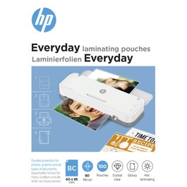 HP Everyday Fundas para plastificar tarjetas de visita 80 micrones, 100 unidades