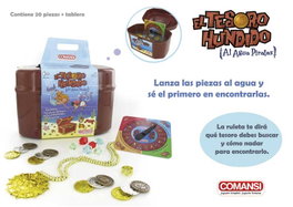 Golden Toys Juego El Tesoro Hundido para Piscina 26x10,3x19 cm