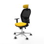 PIQUERAS Y CRESPO Silla de oficina Jorquera Amarillo y Negro